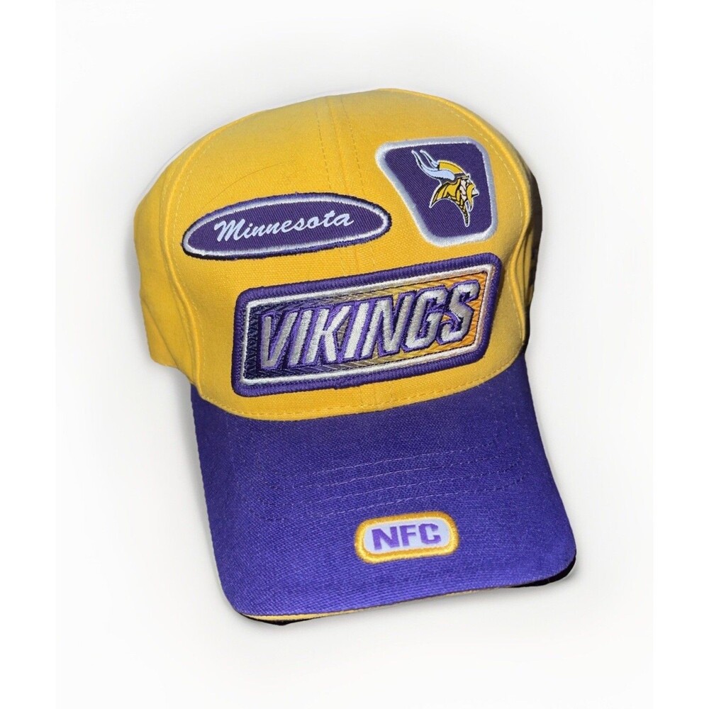 Minnesota Vikings Hat Purple & Yellow Pro Line Adjustable Hat Cap / NFC